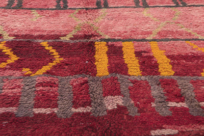 5 x 8 Vintage Red Rehamna Moroccan Rug 20288