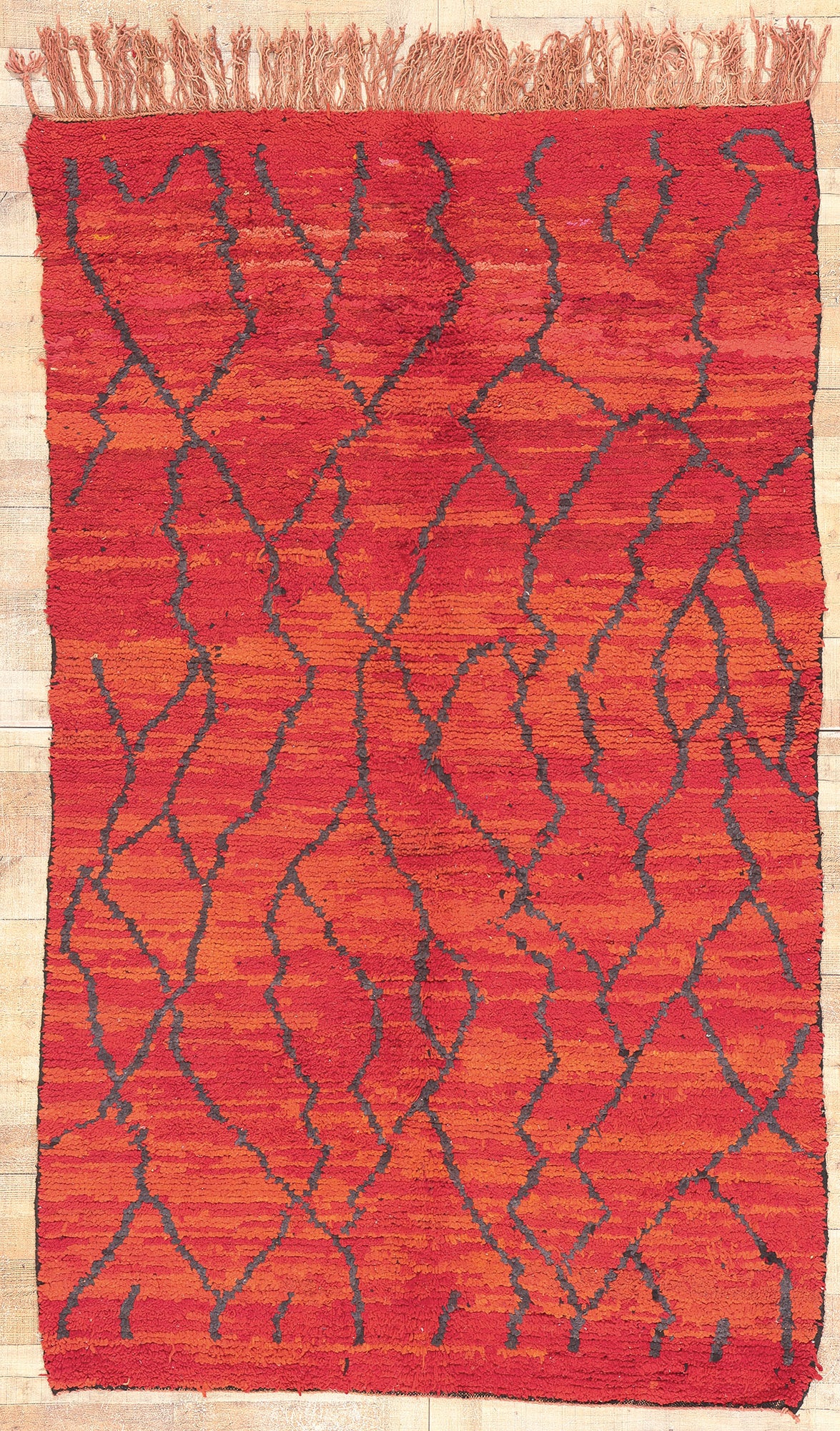 5 x 8 Vintage Red Talsint Moroccan Rug 74822