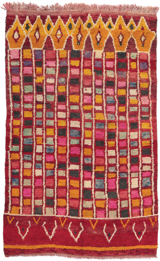 5 x 8 Vintage Rehamna Moroccan Rug 20259