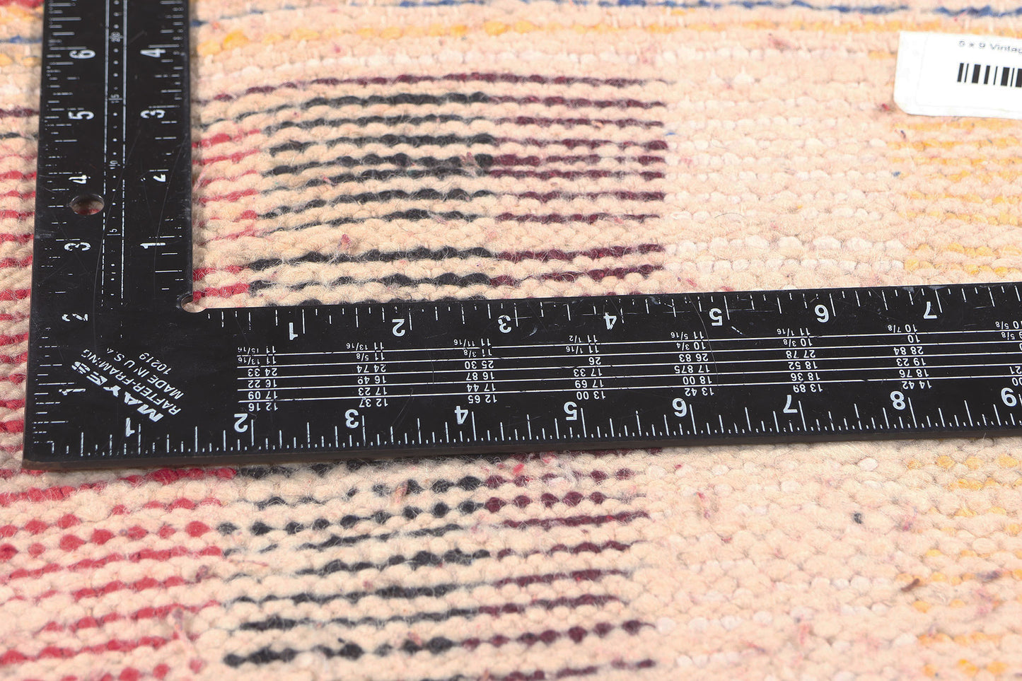 5 x 9 Vintage Red Moroccan Rug 20466