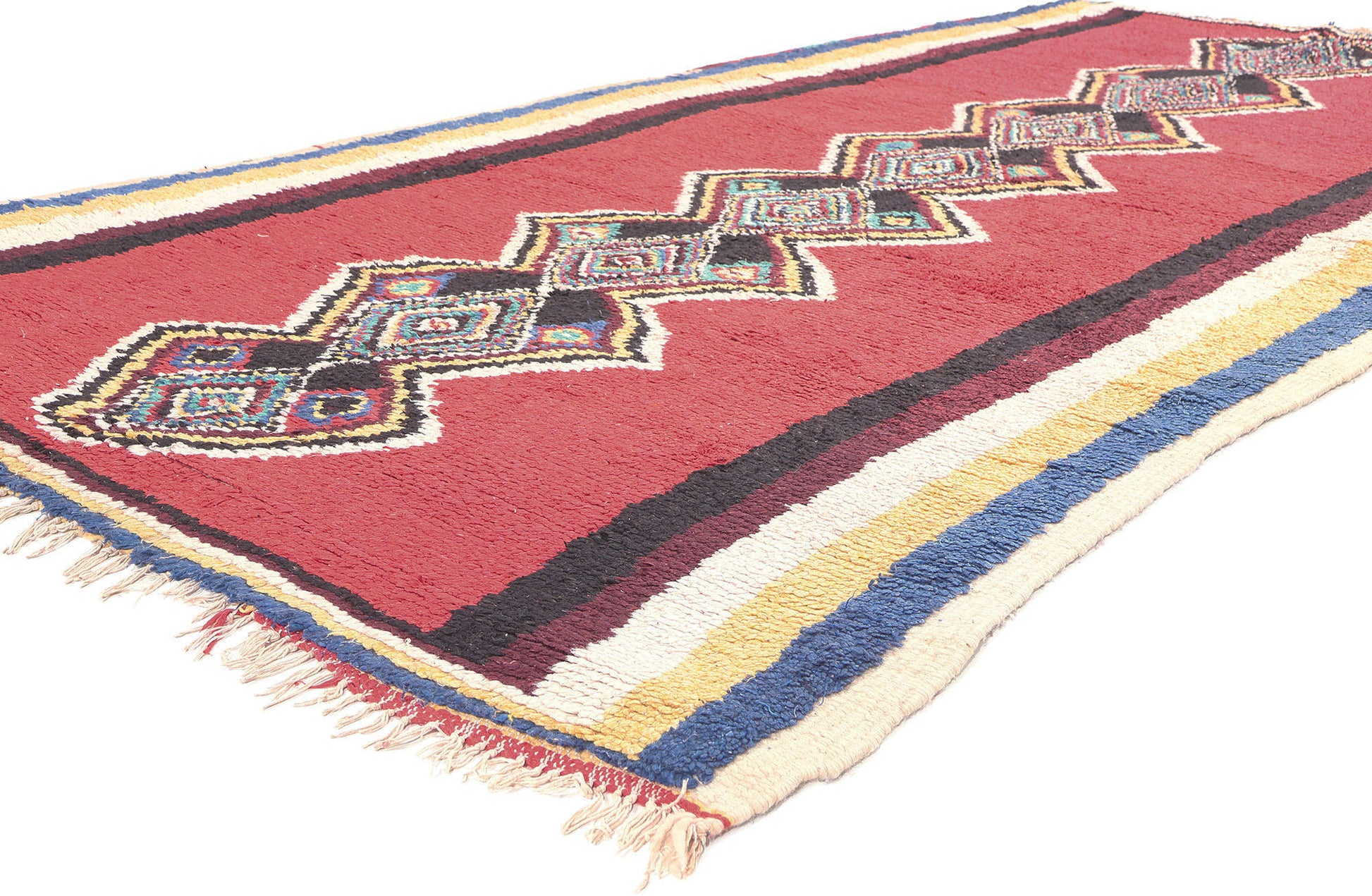 5 x 9 Vintage Red Moroccan Rug 20466