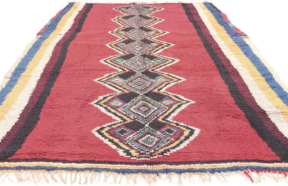 5 x 9 Vintage Red Moroccan Rug 20466