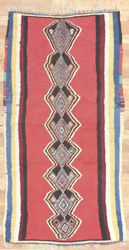5 x 9 Vintage Red Moroccan Rug 20466