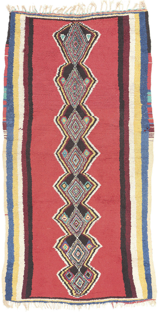 5 x 9 Vintage Red Moroccan Rug 20466