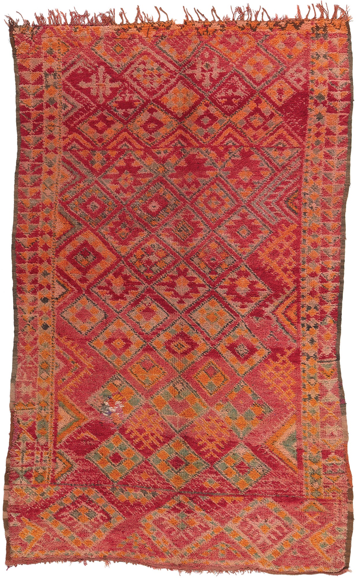 6 x 10 Vintage Red Talstint Moroccan Rug 20677