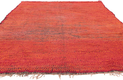 6 x 10 Vintage Red Boujad Moroccan Rug 20996