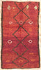 6 x 11 Vintage Red Beni Mrirt Moroccan Rug 20947