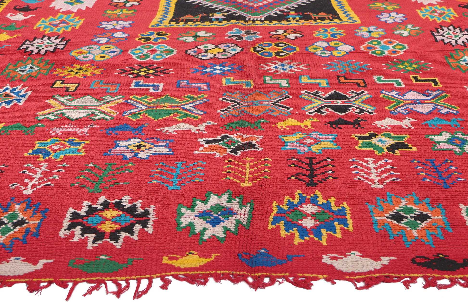 6 x 12 Vintage Red Taznakht Moroccan Rug 20217