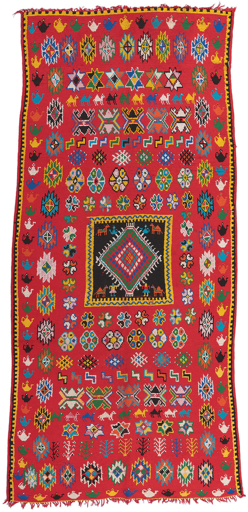 6 x 12 Vintage Red Taznakht Moroccan Rug 20217