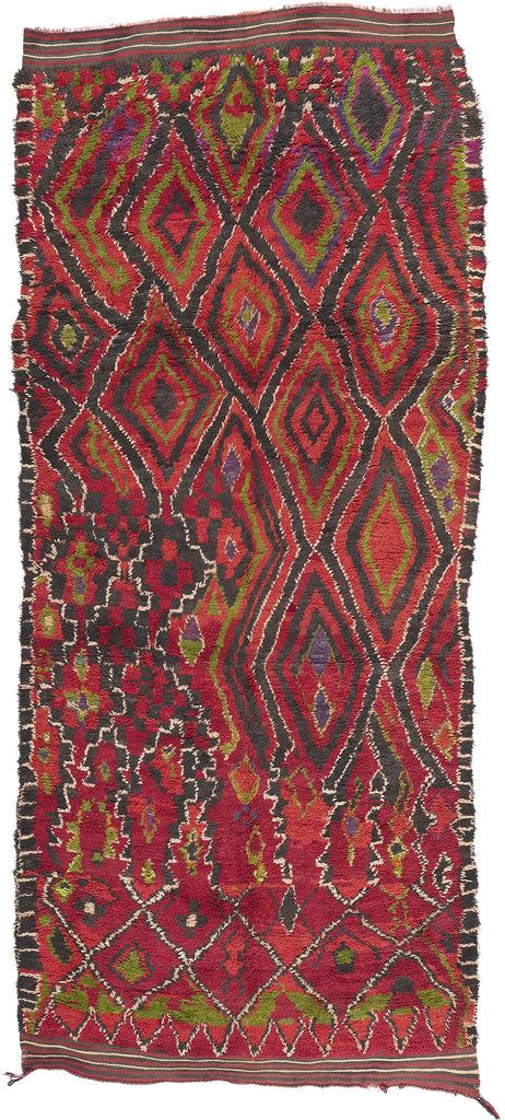 6 x 14 Vintage Red Talsint Moroccan Rug 20647