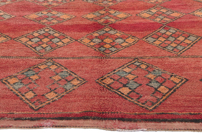 6 x 8 Vintage Red Boujad Moroccan Rug 20171