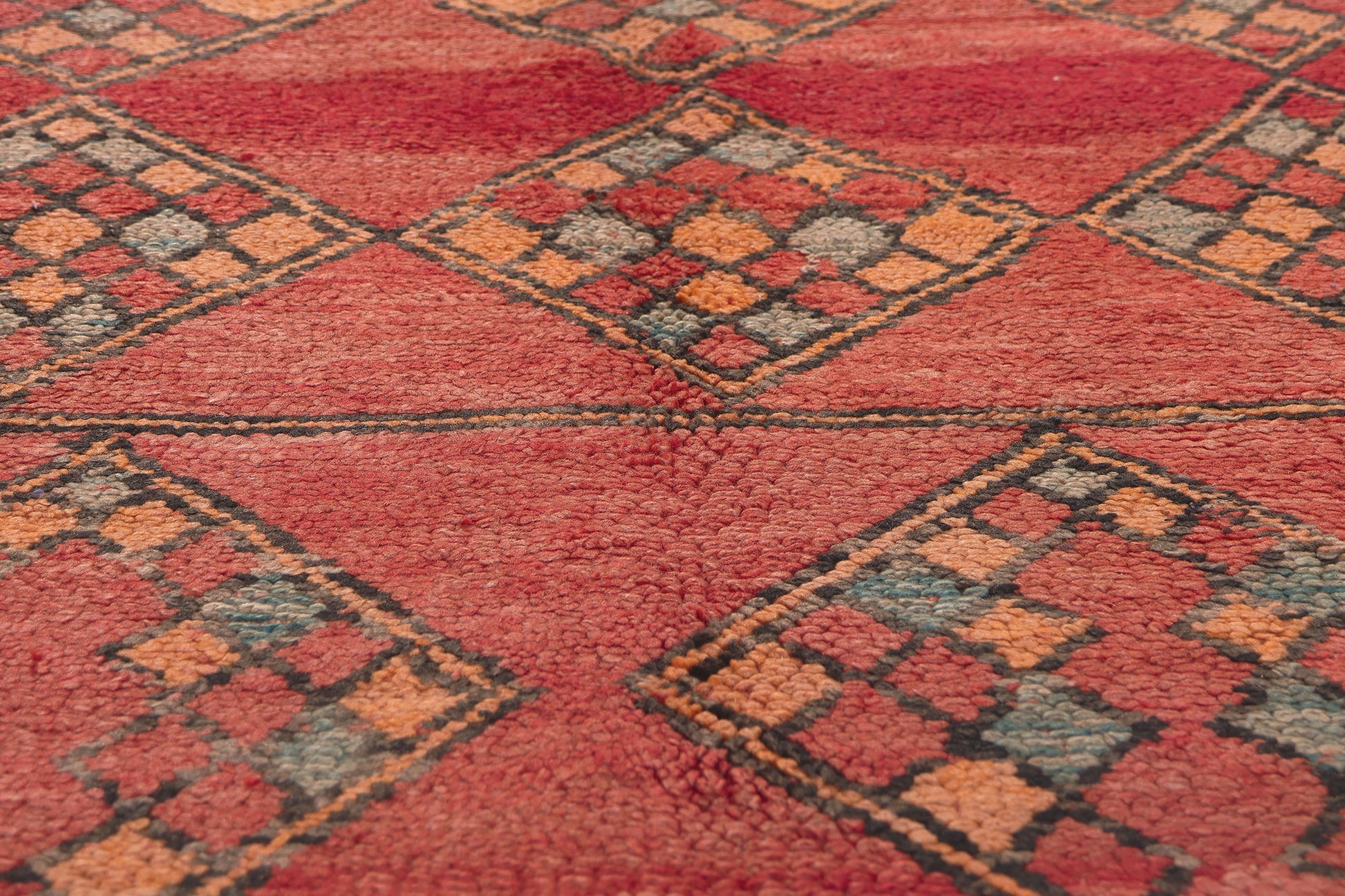 6 x 8 Vintage Red Boujad Moroccan Rug 20171