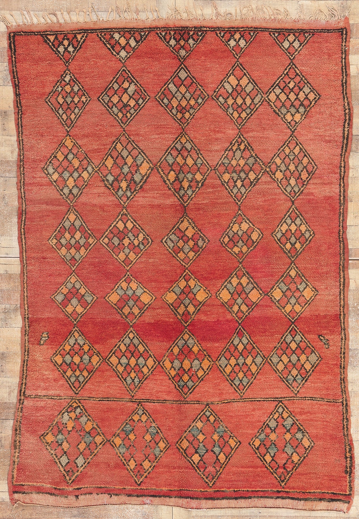 6 x 8 Vintage Red Boujad Moroccan Rug 20171