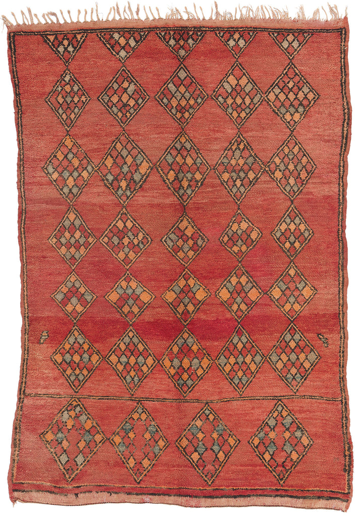 6 x 8 Vintage Red Boujad Moroccan Rug 20171