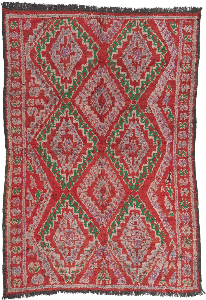 6 x 8 Vintage Red Talsint Moroccan Rug 20208