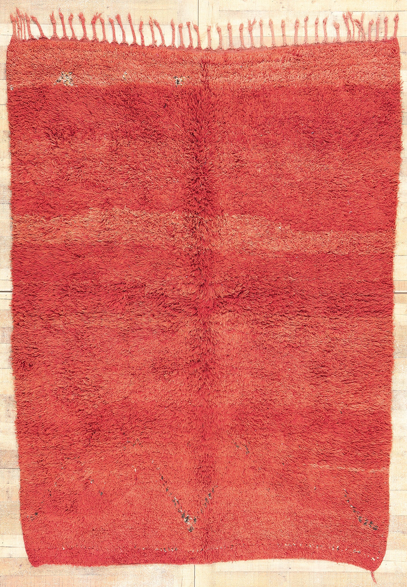 6 x 8 Vintage Red Beni MGuild Moroccan Rug 20378