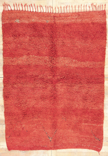 6 x 8 Vintage Red Beni MGuild Moroccan Rug 20378