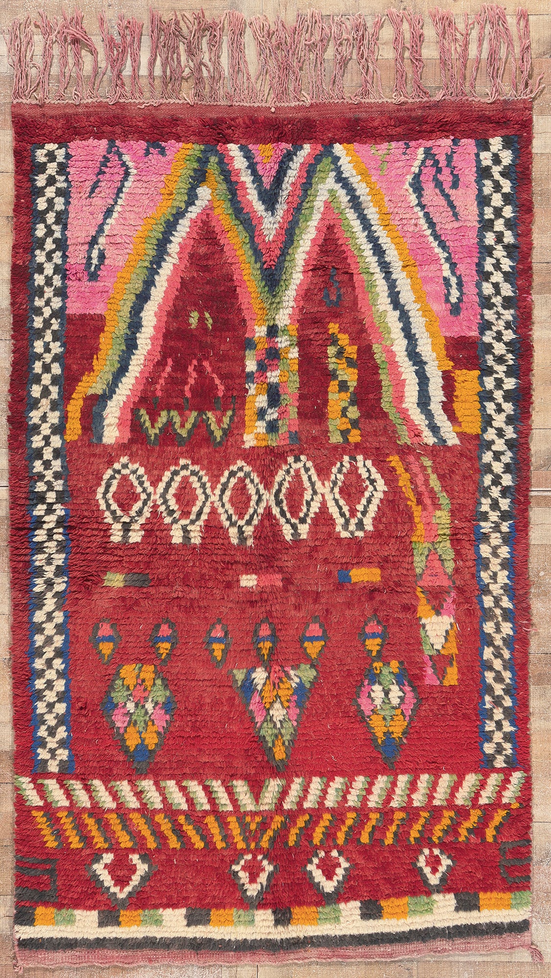 5 x 8 Vintage Rehamna Moroccan Rug 20277