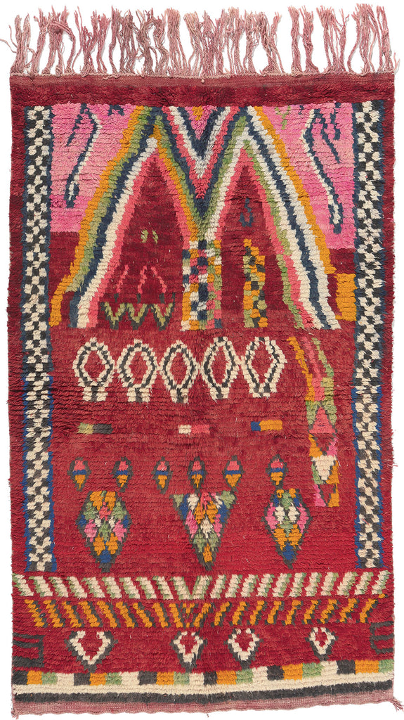 5 x 8 Vintage Rehamna Moroccan Rug 20277