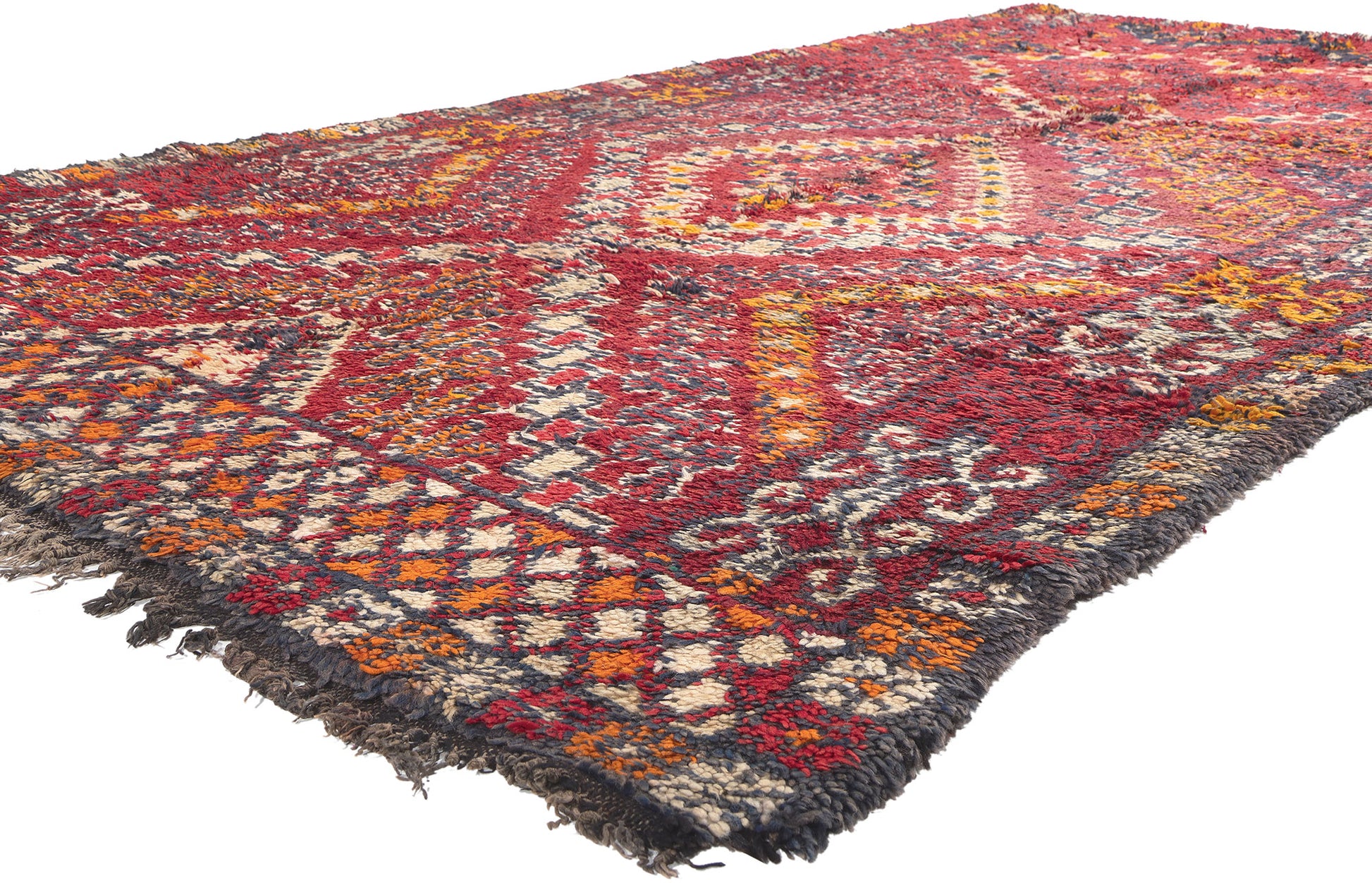 6 x 11 Vintage Red Beni MGuild Moroccan Rug 20977