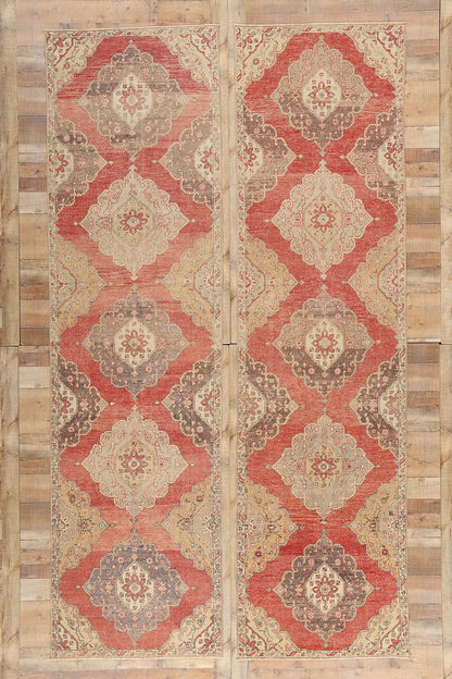 3 x 12 Vintage Red Turkish Oushak Rug 53911