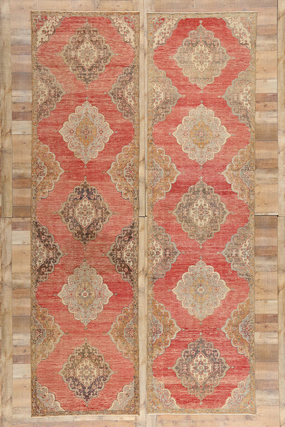 3 x 12 Vintage Red Turkish Oushak Rug 53913
