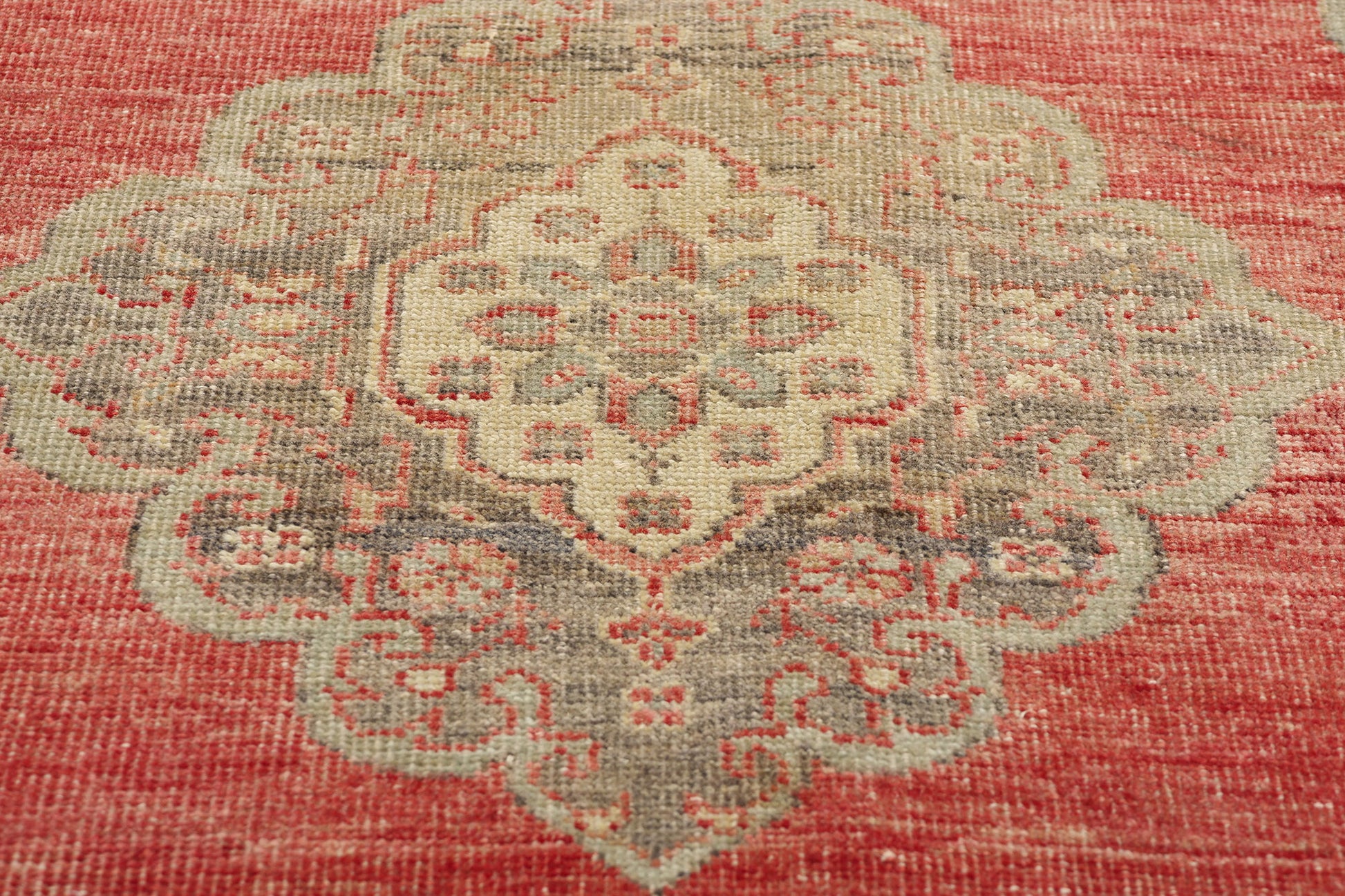 3 x 12 Vintage Red Turkish Oushak Rug 53913