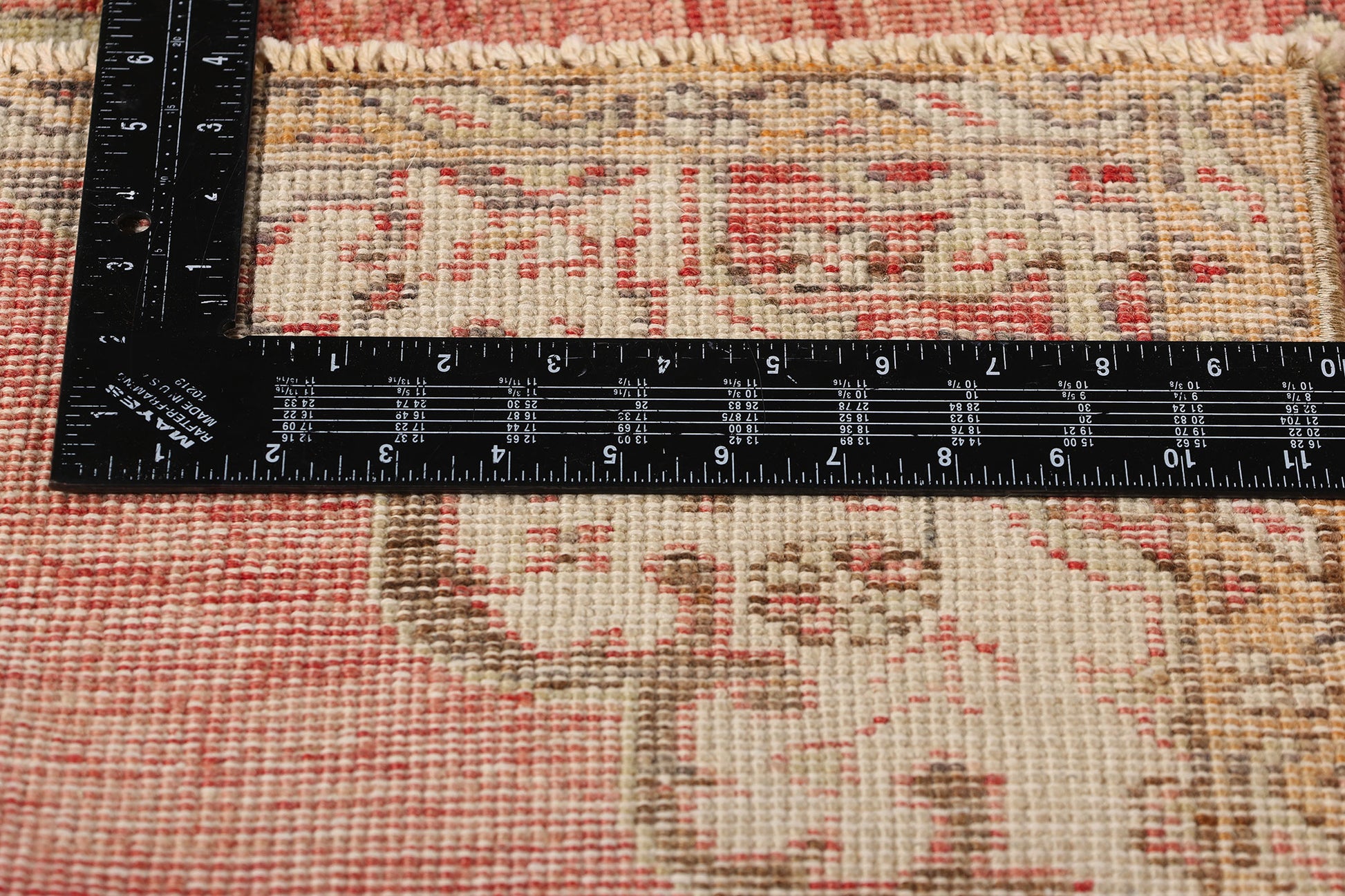 3 x 12 Vintage Red Turkish Oushak Rug 53914