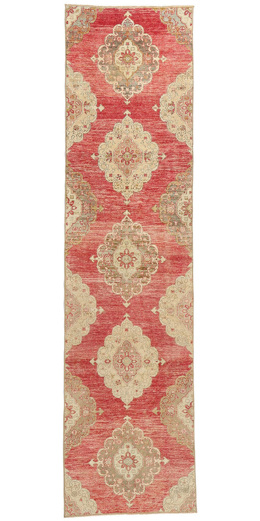 3 x 12 Vintage Red Turkish Oushak Rug 53919