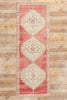 4 x 10 Vintage Red Turkish Oushak Rug 53920