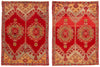 4 x 5 Vintage Red Turkish Oushak Rug 51122