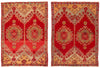 4 x 5 Vintage Red Turkish Oushak Rug 51123