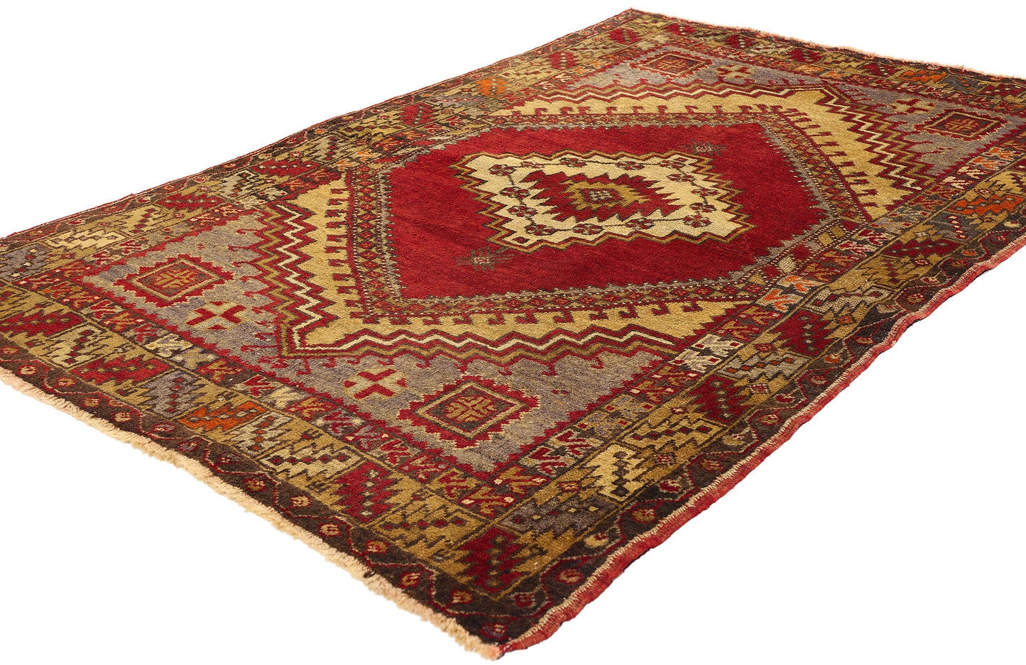4 x 5 Vintage Turkish Oushak Rug 51459