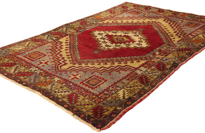 4 x 5 Vintage Turkish Oushak Rug 51459