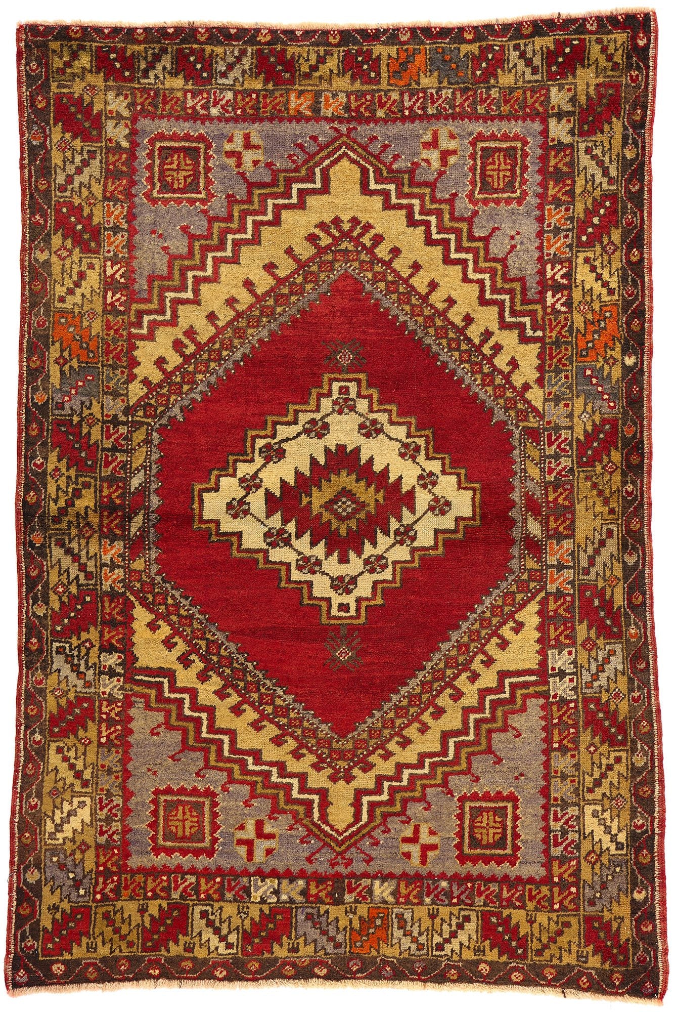 4 x 5 Vintage Turkish Oushak Rug 51459