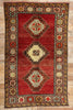 4 x 7 Vintage Red Turkish Oushak Rug 52293