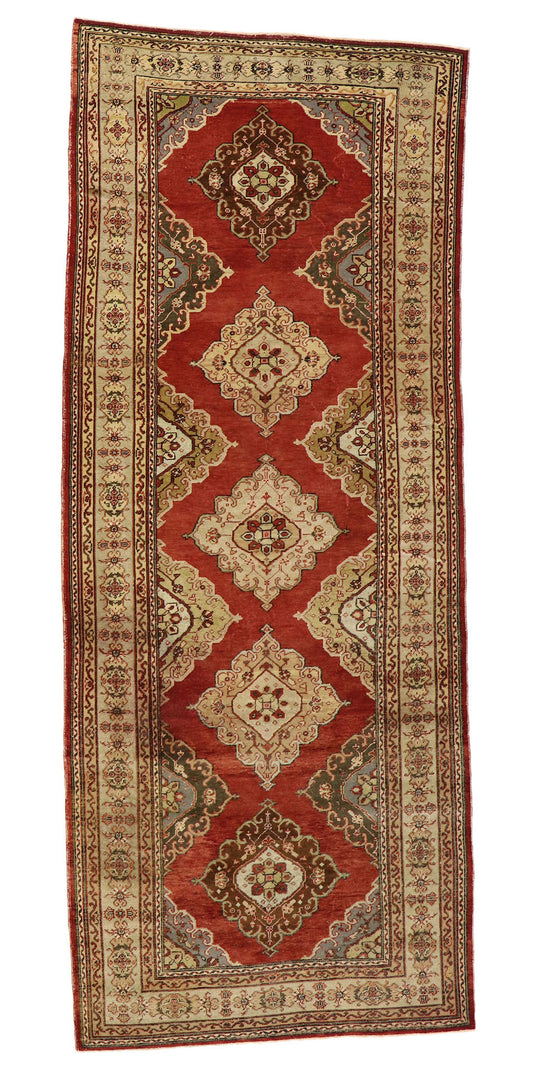 5 x 13 Vintage Turkish Oushak Rug 50588