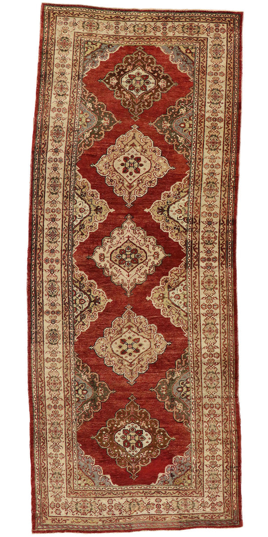 5 x 13 Vintage Turkish Oushak Rug 50589