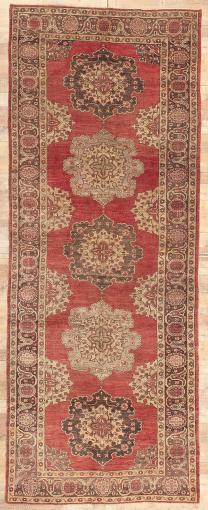 5 x 14 Vintage Turkish Oushak Rug 52363