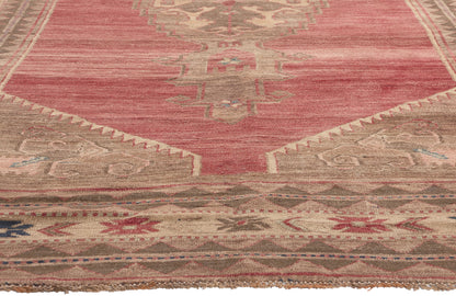 6 x 12 Vintage Red Turkish Oushak Rug 52419