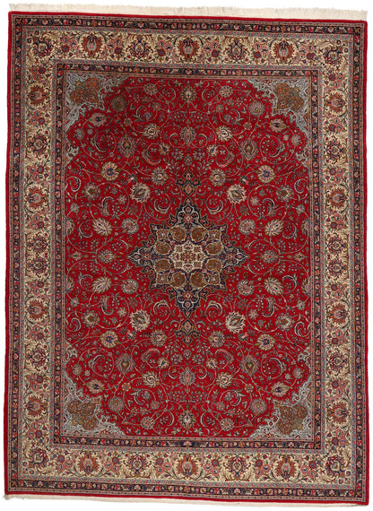 10 x 13 Vintage Red Persian Kashan Rug 78700