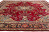 10 x 13 Vintage Red Persian Tabriz Rug 78814
