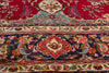 10 x 13 Vintage Red Persian Tabriz Rug 78814