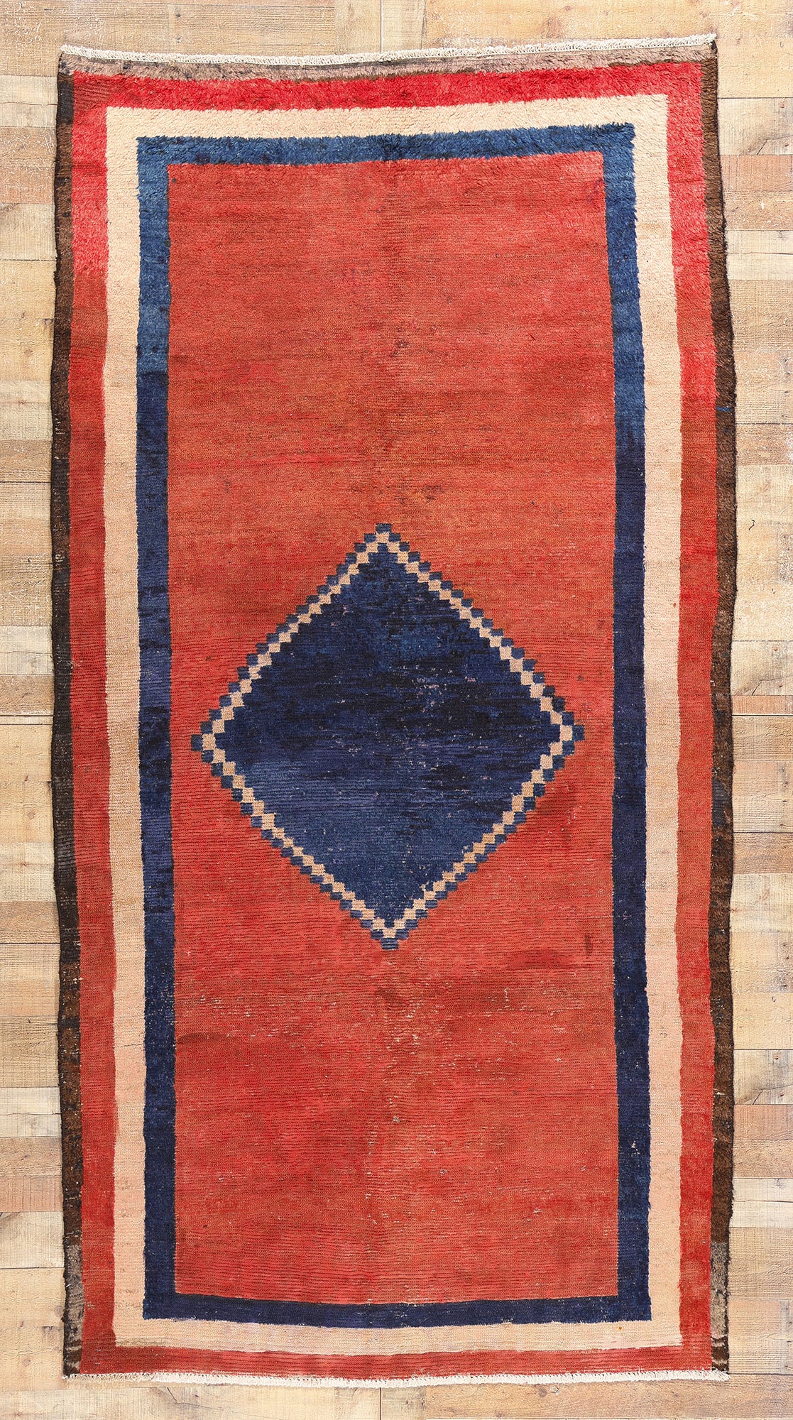 5 x 10 Vintage Red Persian Lori Rug 78866