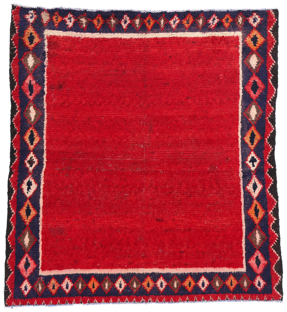5 x 6 Vintage Red Persian Lori Rug 78887