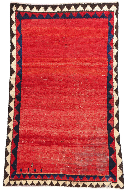 5 x 8 Vintage Red Persian Lori Rug 78849