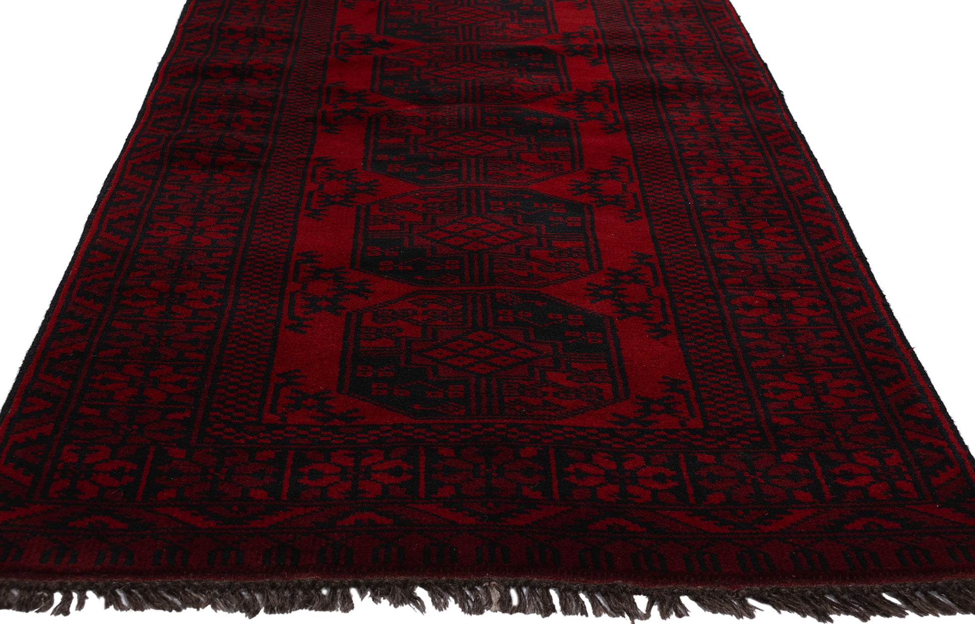 3 x 13 Vintage Persian Turkoman Rug 78718