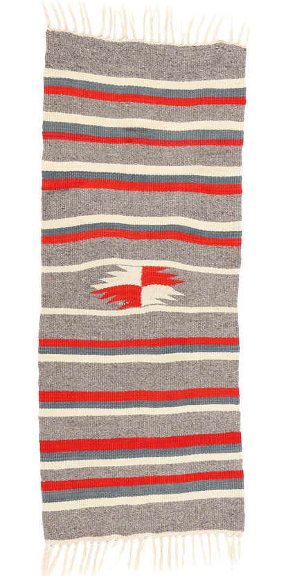 2 x 5 Vintage Rio Grande Chimayo Banded Blanket 78791
