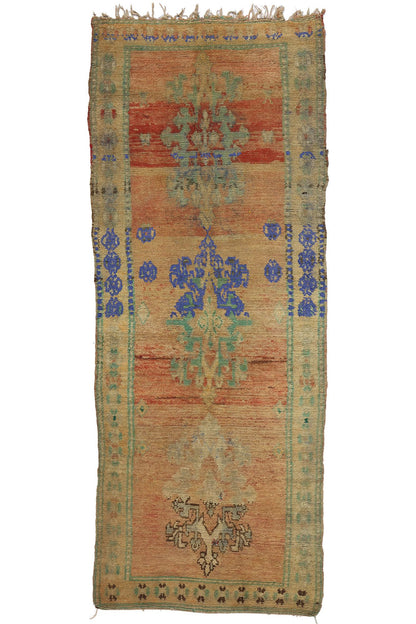4 x 11 Vintage Orange Boujad Moroccan Rug 21824