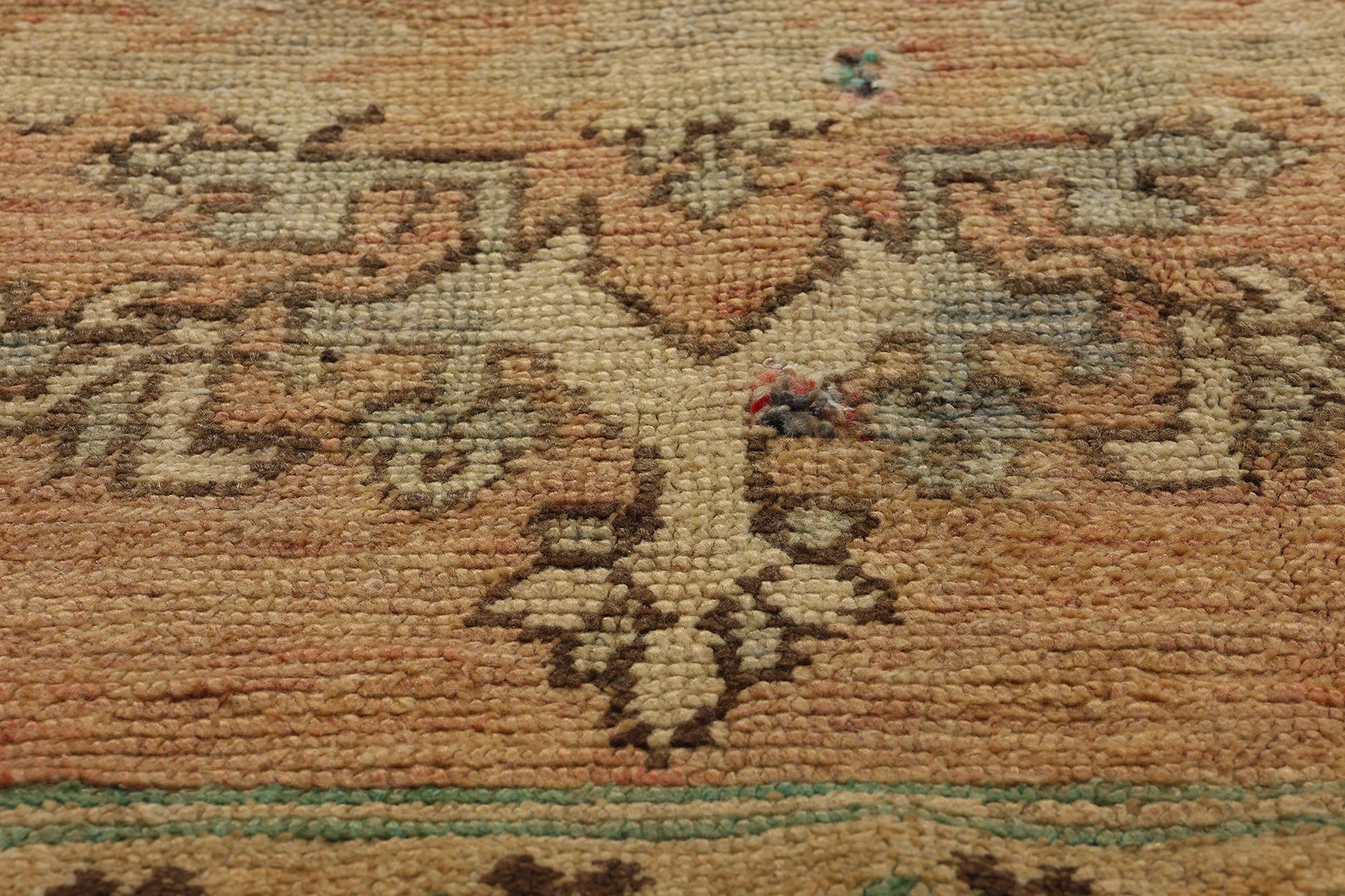 4 x 11 Vintage Orange Boujad Moroccan Rug 21824